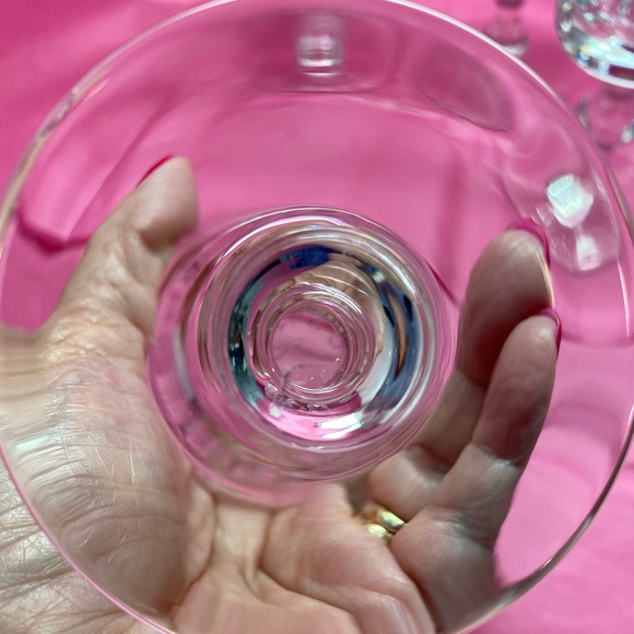 SET OF 5 EUC VTG CSOPAK BY AJKA PINWHEEL & FAN DESIGN CRYSTAL CLARET WINE GLASS - Picture 9 of 11